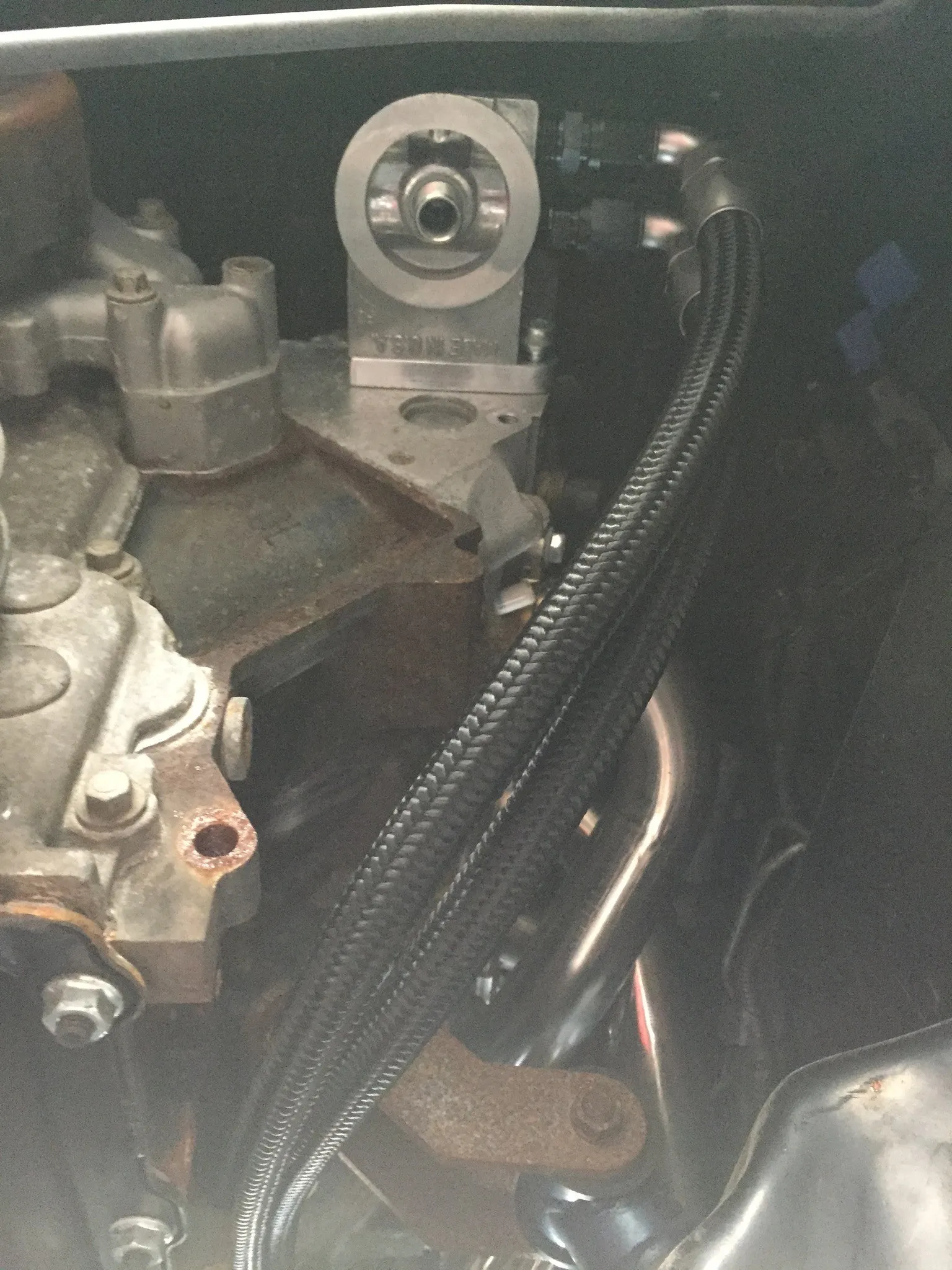 300ZX LSx Swap Oil Filter Relocation Kit