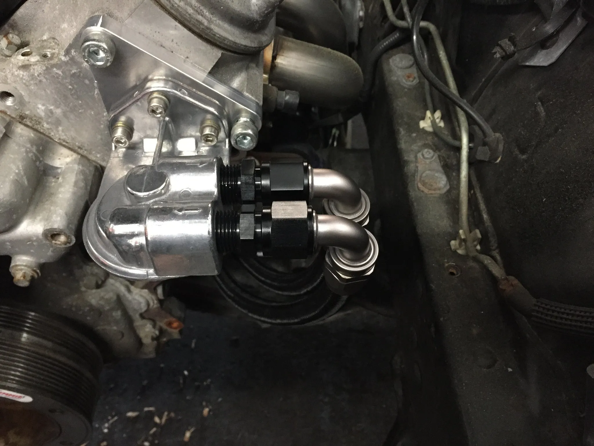 300ZX LSx Swap Oil Filter Relocation Kit