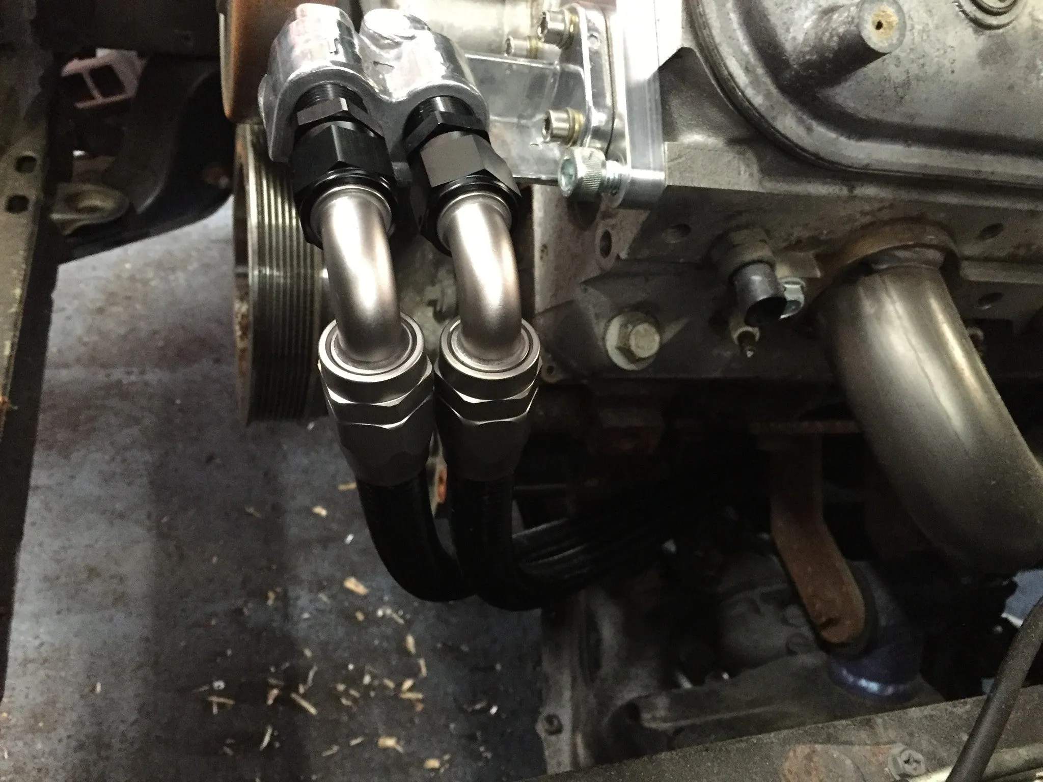 300ZX LSx Swap Oil Filter Relocation Kit