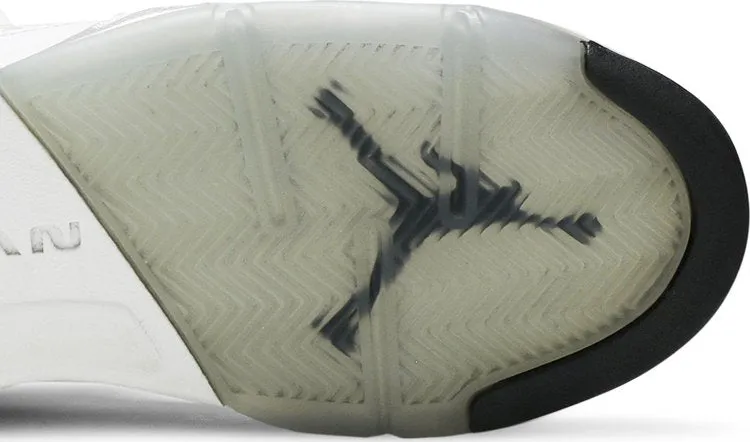 Air Jordan 5 Retro BG Metallic White sneakers, white