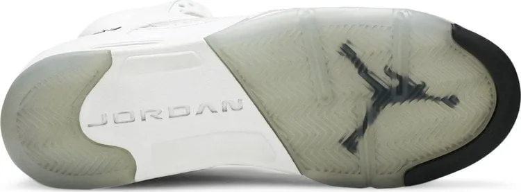 Air Jordan 5 Retro BG Metallic White sneakers, white