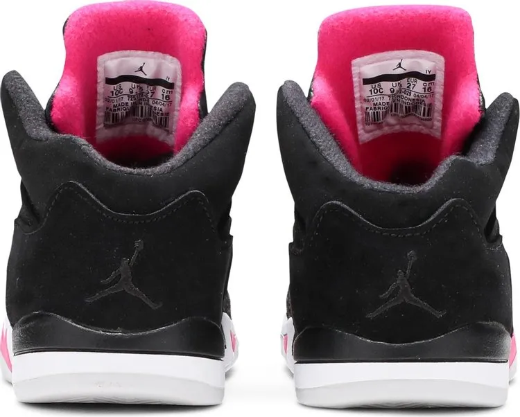 Air Jordan 5 Retro TD Black Pink sneakers, black