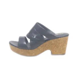 Clarks 13285 Mid-Heel Sandals Leather Black Colour For Women