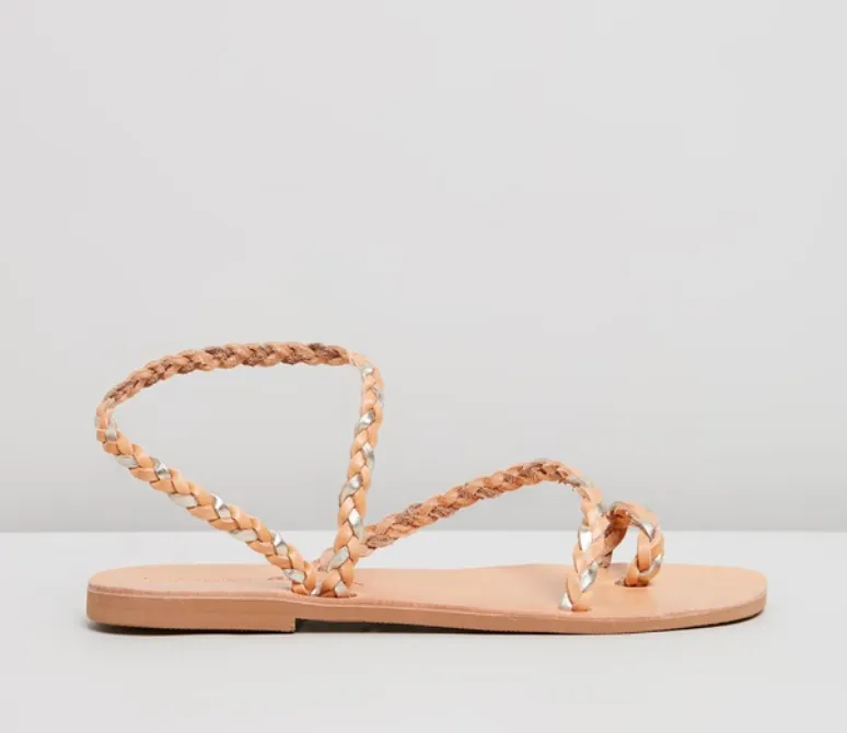 Clio Sandals - Tan/Gold 40, 42