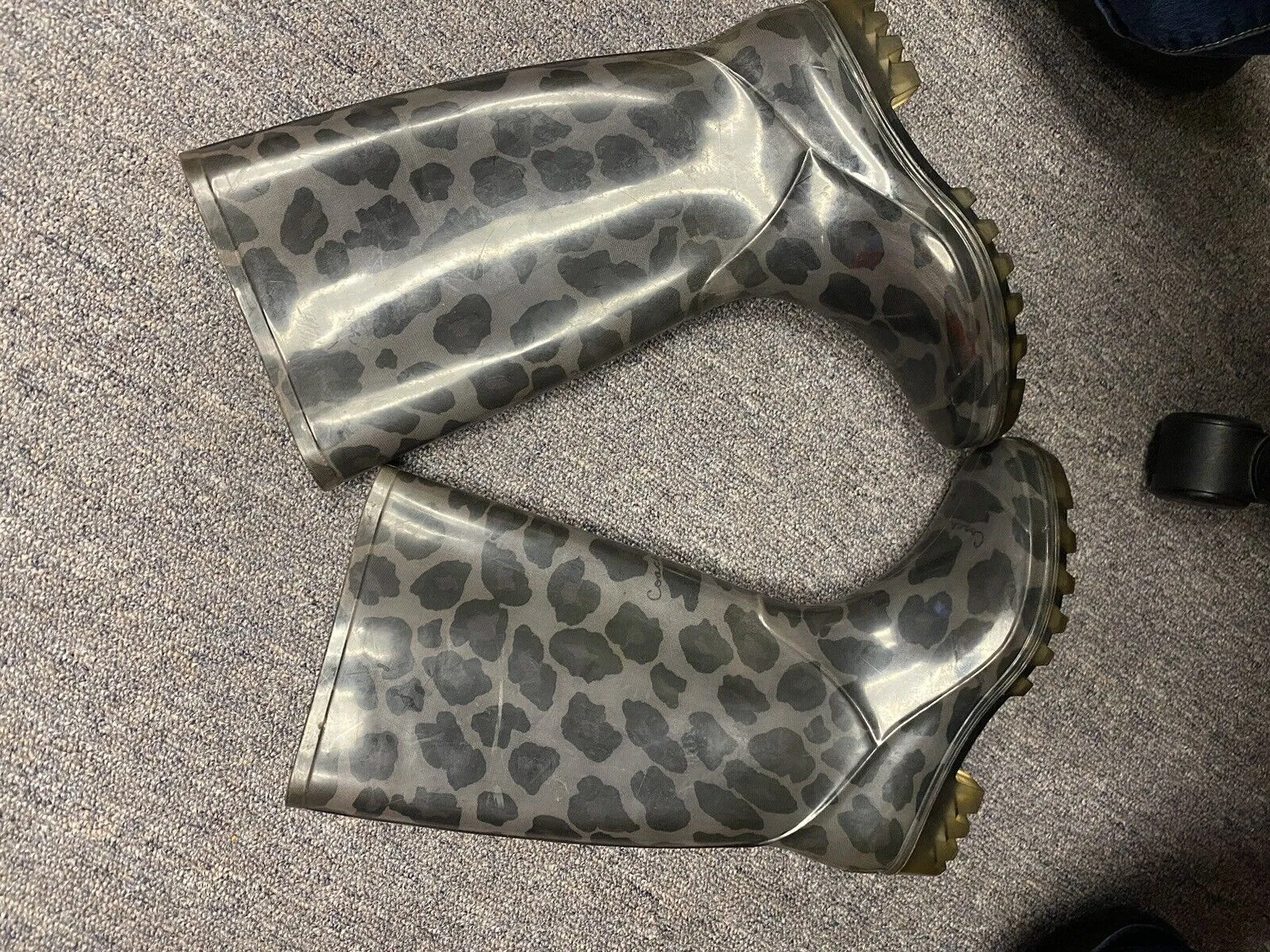 Coach Animal Print Rain boots Size 5