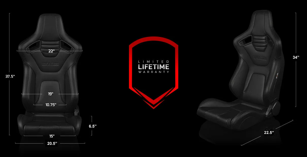 ELITE-X Series Sport Reclinable Seats - Priced Per Pair