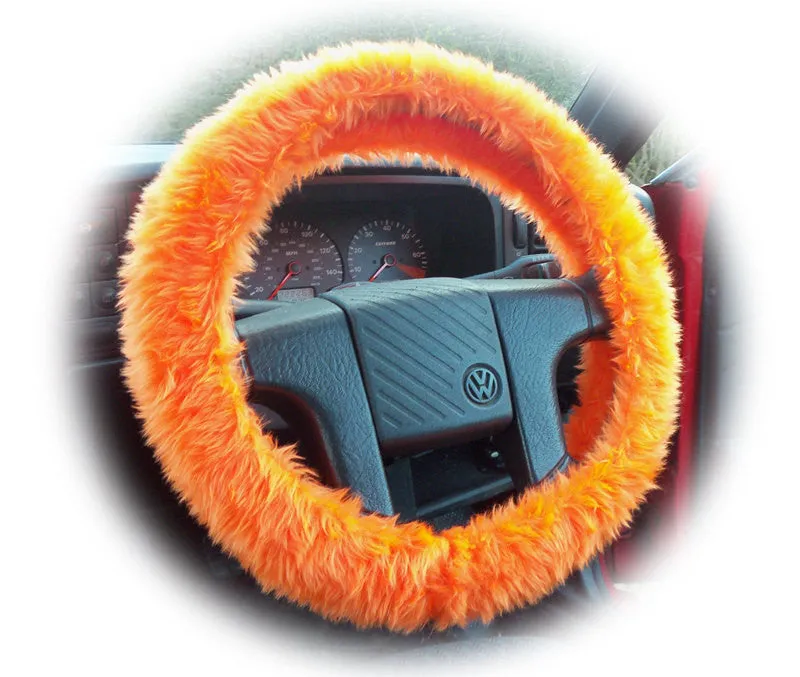 Fuzzy furry steering wheel cover choice of colour's