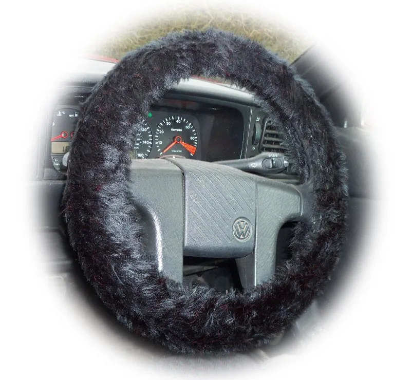 Fuzzy furry steering wheel cover choice of colour's