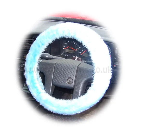 Fuzzy furry steering wheel cover choice of colour's