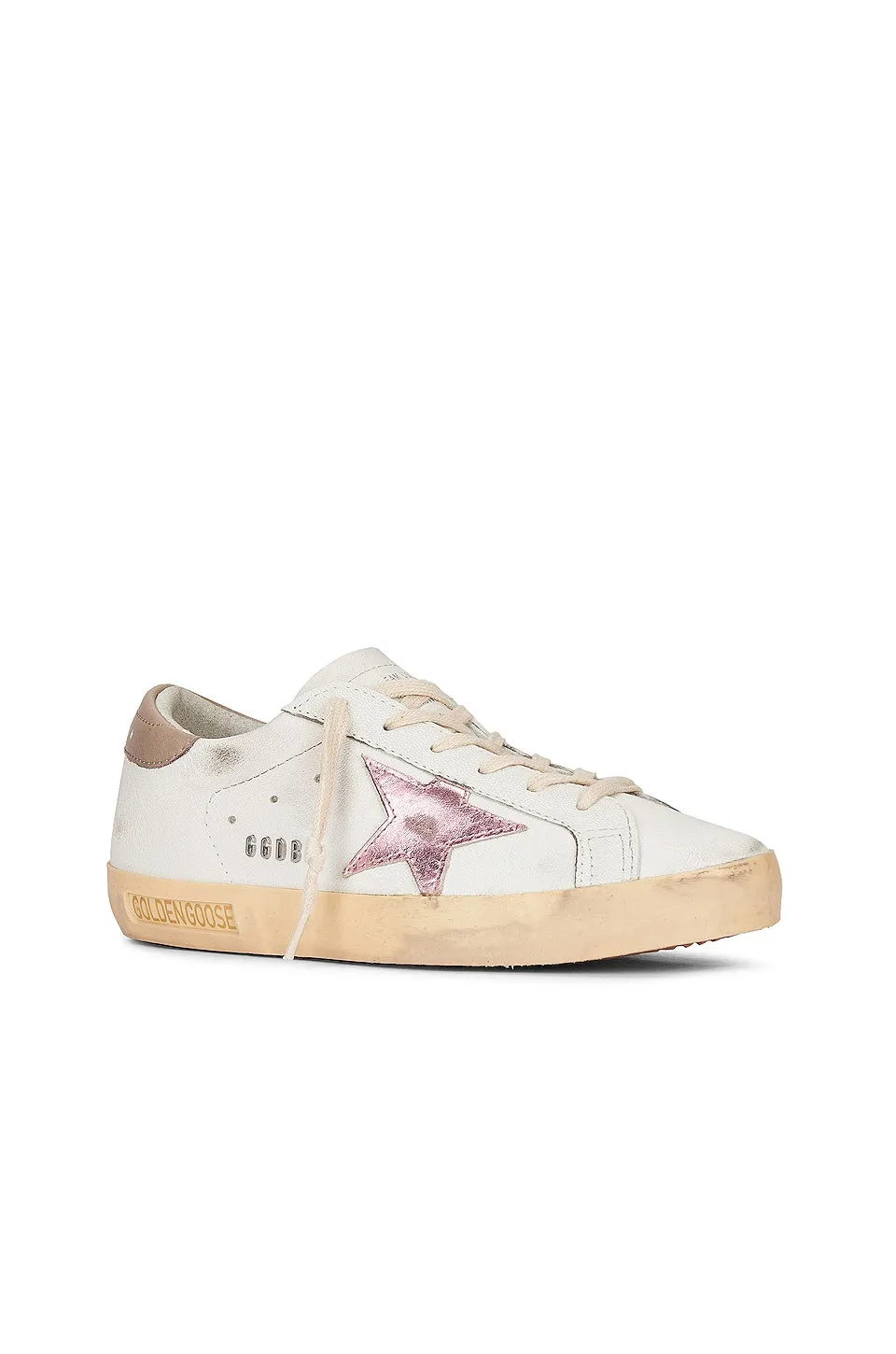 Golden Goose Super-Star sneakers, White, Antique Pink, Gray