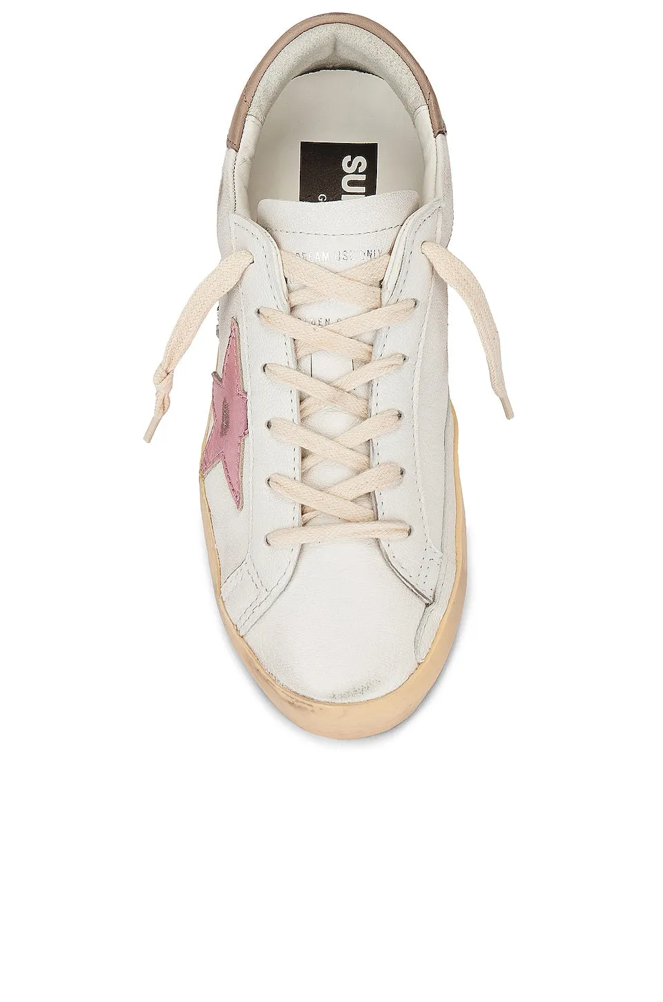 Golden Goose Super-Star sneakers, White, Antique Pink, Gray