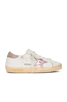 Golden Goose Super-Star sneakers, White, Antique Pink, Gray