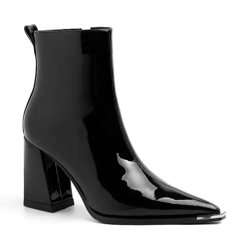 Kim Leather Ankle Boots