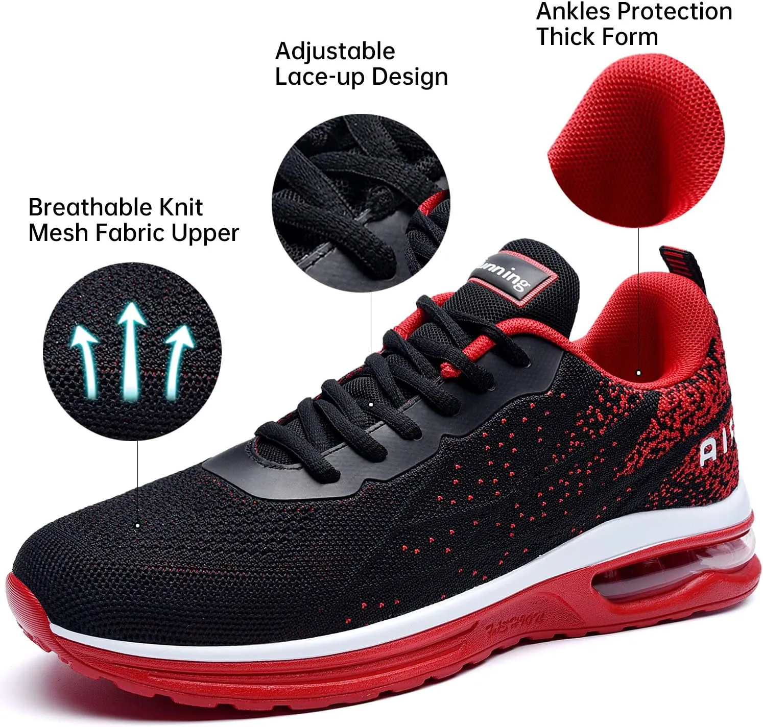 MEHOTO Mens Tennis Running Sneakers, Men Sport Fitness Gym Jogging Walking Lightweight Athletic Shoes