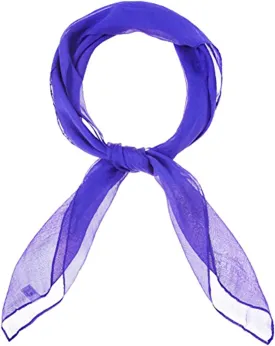 MissShorthair 50s Chiffon Scarf Sheer Square Neck Head Scarf for Women