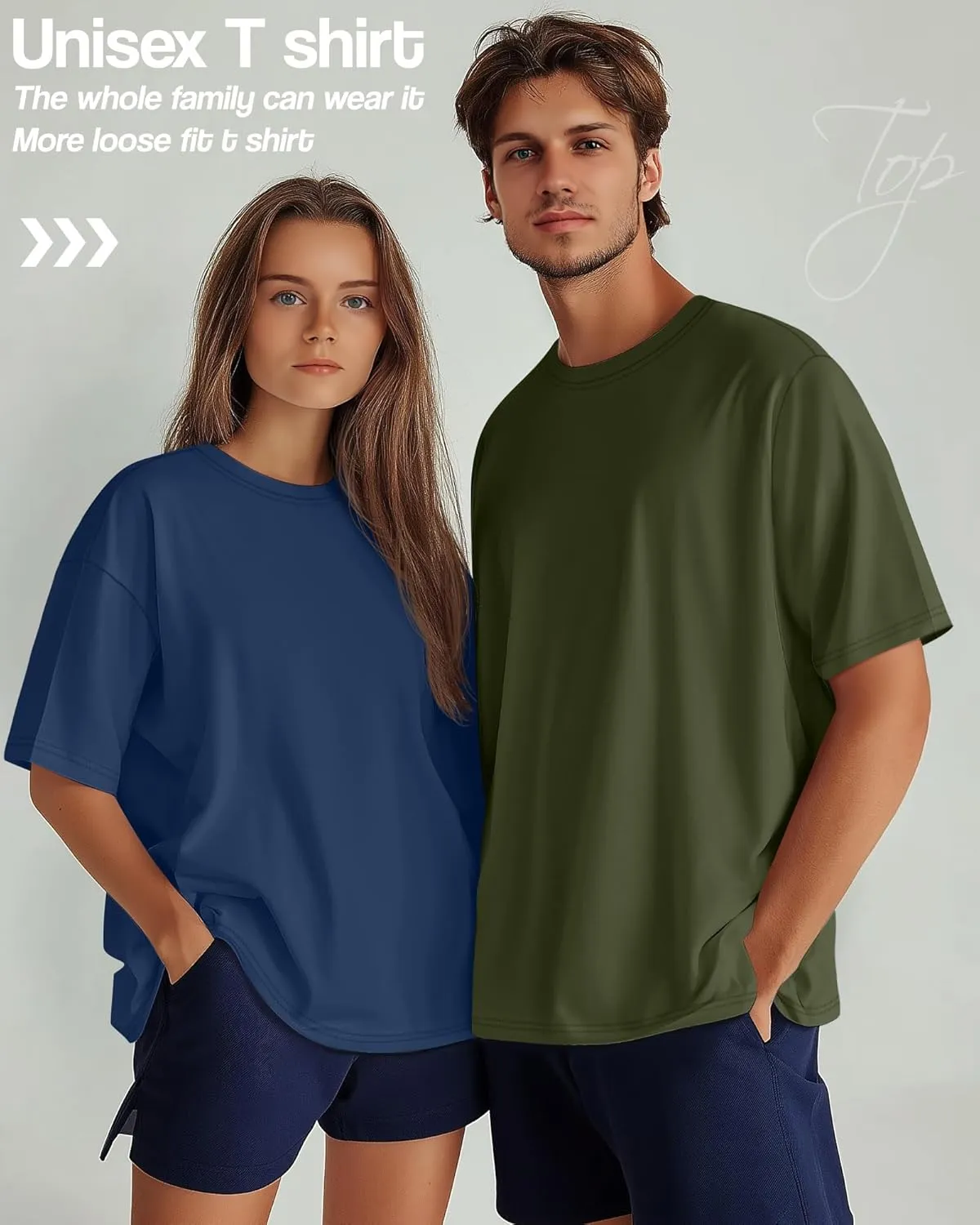 Neer 4 Pack Men's Big and Tall Shirts Summer Cotton Short Sleeve Tee Crew Neck Casual Top Basic Oversize T Shirts