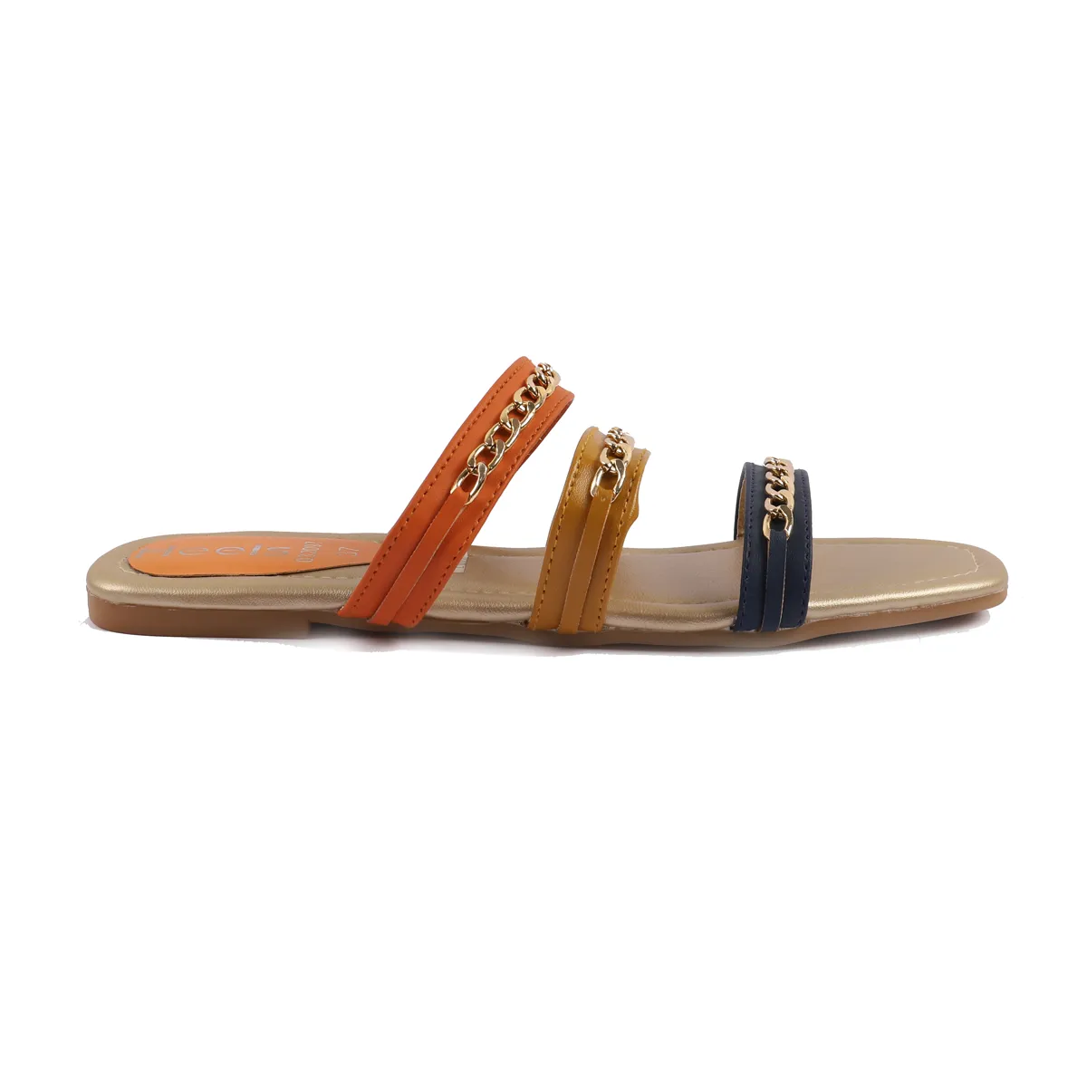 Orange/Multy Casual Slipper 032097