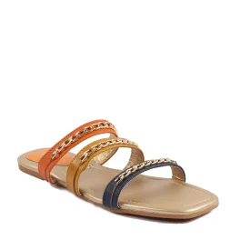 Orange/Multy Casual Slipper 032097
