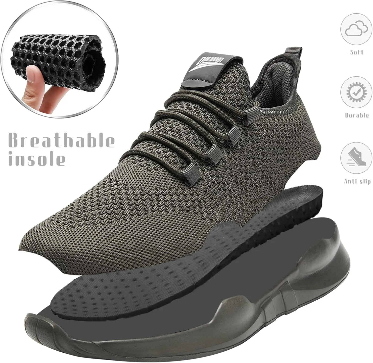 Running Shoes for Men Walking Tennis Fashion Sneakers Athletic Casual Workout Gym Breathable Lightweight Shoes