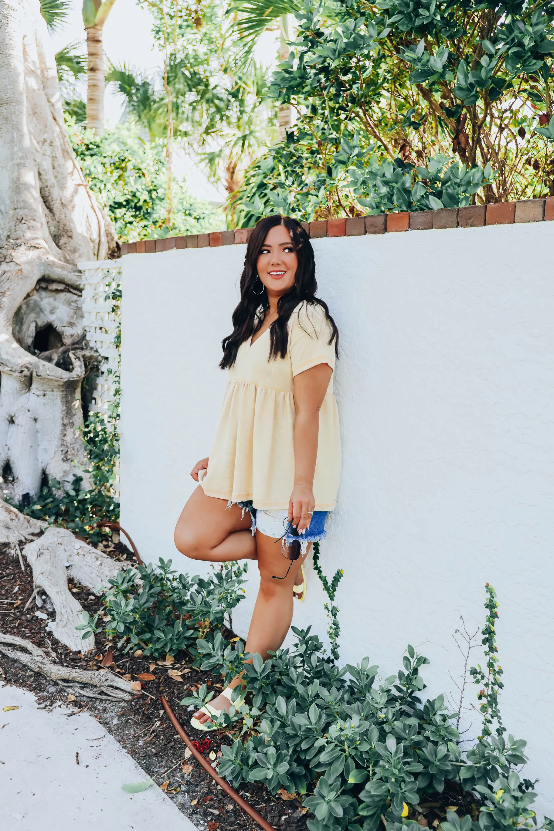 Simplicity Babydoll Top - Yellow