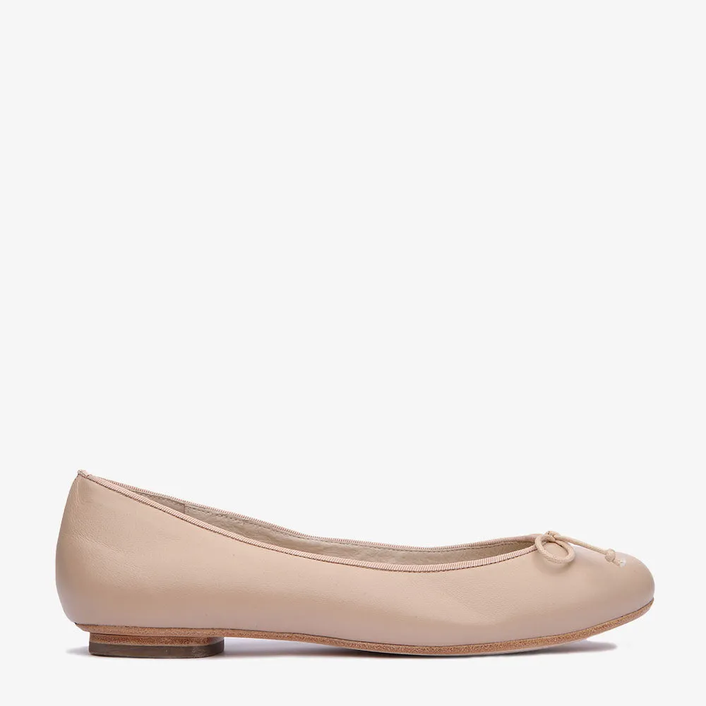 Tina Blush Leather Ballet Flat